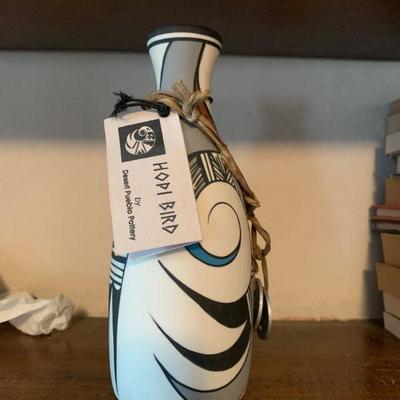 Hopi Bird Pottery vase