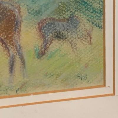 Original Moose art / framed