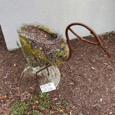 Lot # 206 Handmade Garden Sculpture / Planter 