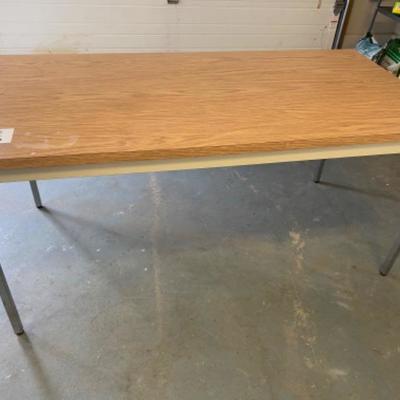 Lot # 235 Formica Top Work Table with metal legs 