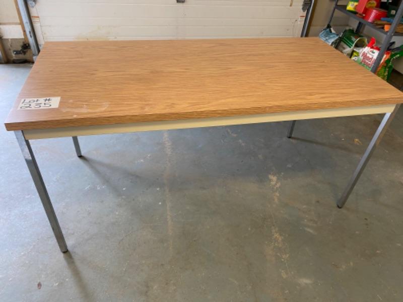 Lot 235 Formica Top Work Table with metal legs