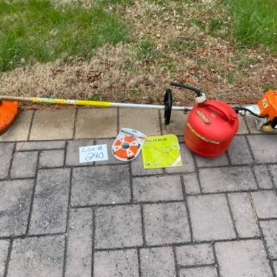 Lot# 240 Stihl FS80 Gas Weed Trimmer with attachments 