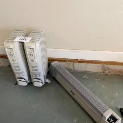 Lot #248 Lot of Electric Heaters 