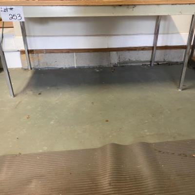 Lot # 253 Formica Top Work Table 