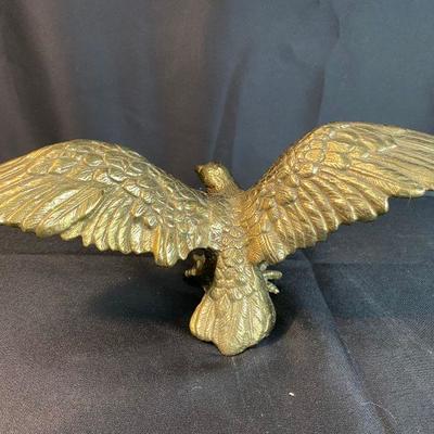 Brass Eagle Hood Ornament Finial 