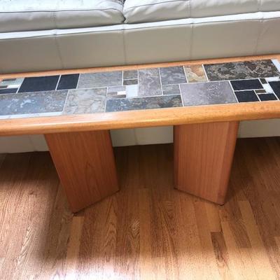 Stone top Sofa Table Matching Coffee Table