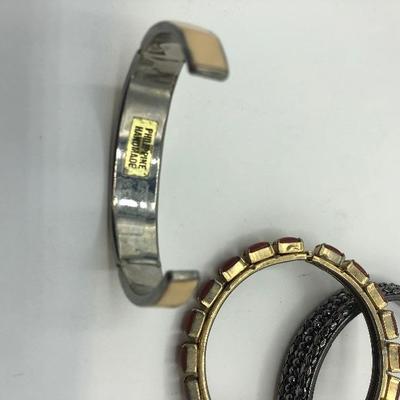 Vintage costume jewelry Auction lot, 4 bracelets,