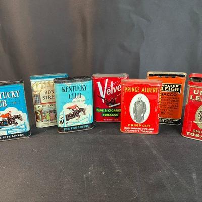 7 Vintage Tobacco Tins