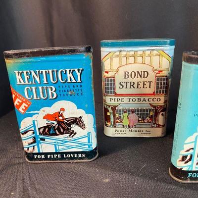 7 Vintage Tobacco Tins