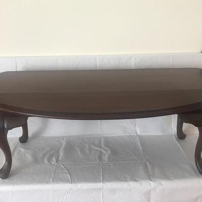 Lot #513 Mahogany Queen Anne Drop Leaf Coffee Table 