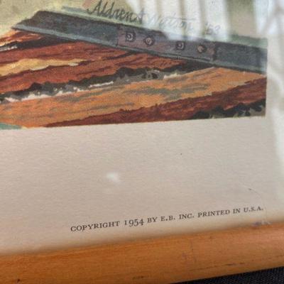 "Frontier Days" Western Watercolor Print by Aldren A. Watson 1954