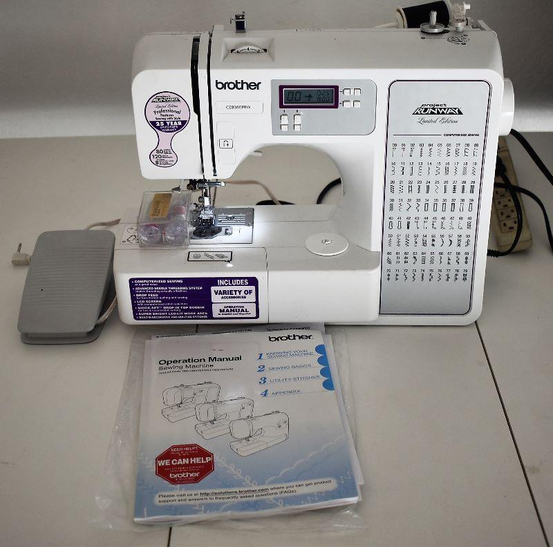 Lot 111, BROTHER Project Runway Edition CE8080PRW sewing