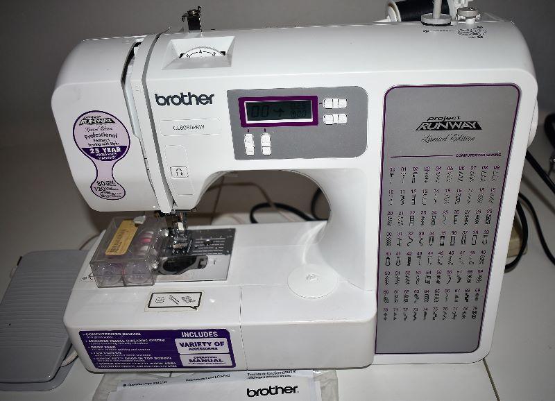 Lot 111, BROTHER Project Runway Edition CE8080PRW sewing
