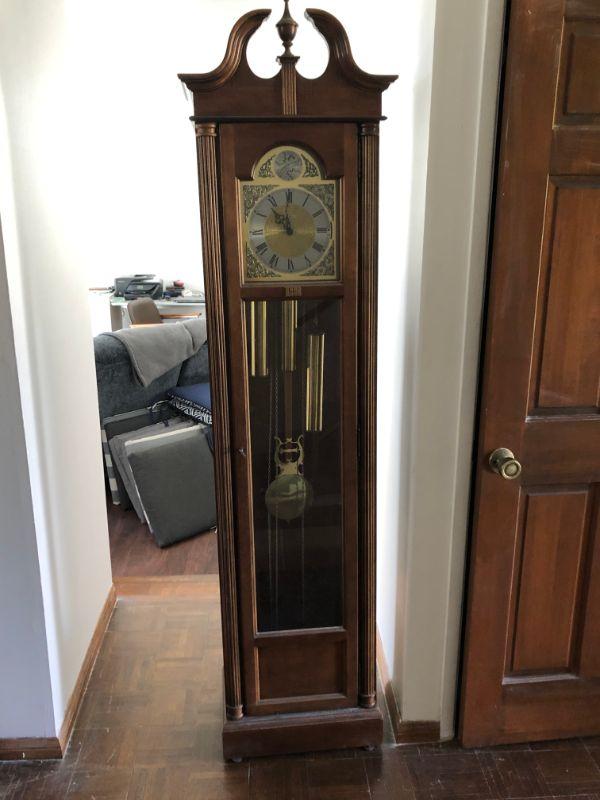 Grandfather Clock from Herman Miller, glass front access door