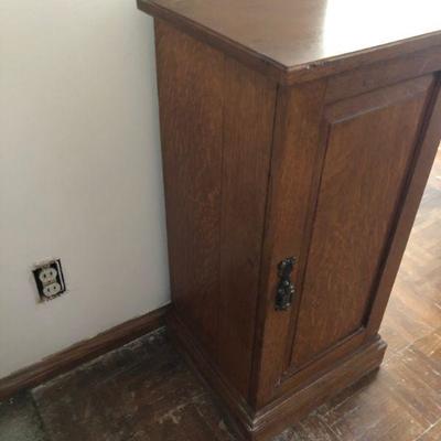  Accent Cabinet or Bedside Table - Small, Square, Wood