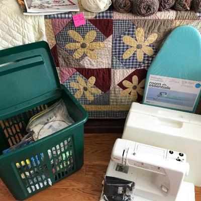 Lot #509 Kenmore Sewing Machine & Sewing/Quilting Items