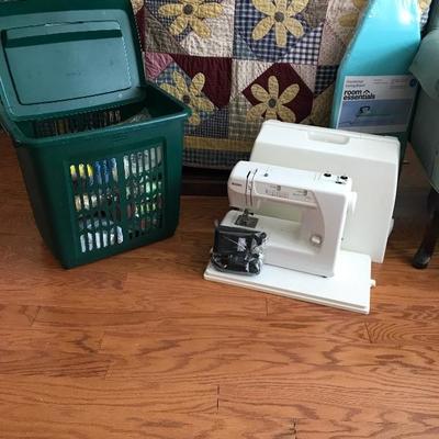 Lot #509 Kenmore Sewing Machine & Sewing/Quilting Items