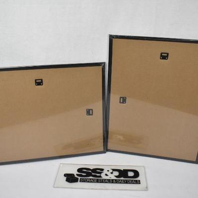 Two Mainstays 16x20 Basic Poster and Picture Frames, Black - New