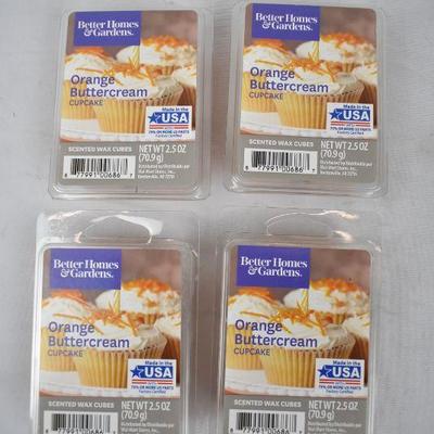 Orange Buttercream Cupcake Scented Wax Melts, BH&G, 2.5 oz - New