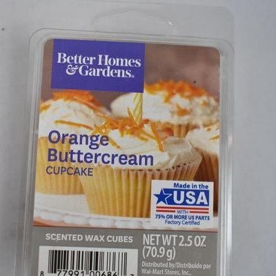 Orange Buttercream Cupcake Scented Wax Melts, BH&G, 2.5 oz - New