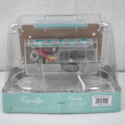 La Crosse Equity 30040 Jumbo Clear 1.8in. Red LED Electric Alarm Clock - New