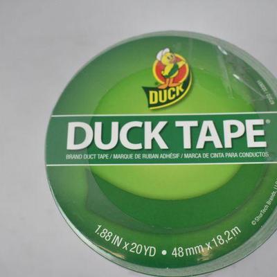 Duck Brand Color Duct Tape Christmas Holiday Combo 2-Pack, Red & Green - New