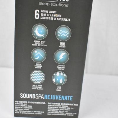 HoMedics Sound Spa Rejuvenate Portable Sound Machine,SS-2025. Open Box - New