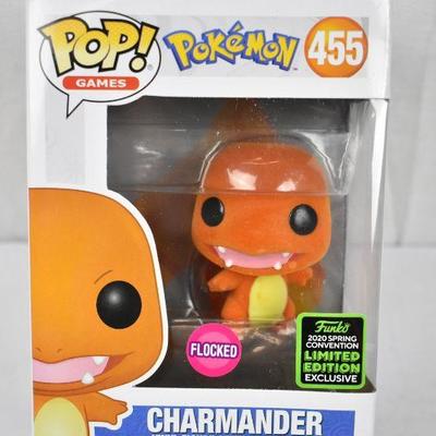 Funko Pop! Pokemon #455 Charmander (Flocked) Box Damage - New