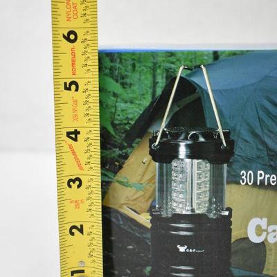 2x Water Resistant Portable Ultra Bright LED Lantern Flashlight Black - New