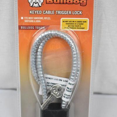 Bulldog Cases Single Pack Keyed Cable Trigger Lock w/Key - New