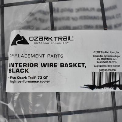 Ozark Trail 73 Quart Cooler Replacement Basket, Black - New