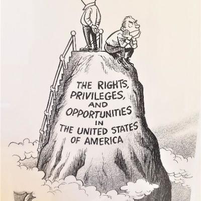 Lot #3  Original Chuck Brooks Political Cartoon 