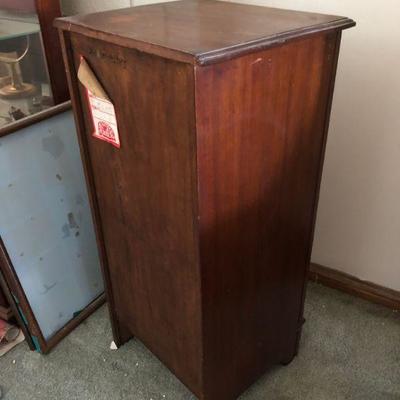 Square Accent Cabinet or Side Table, small wooden