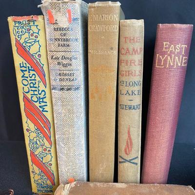 Lot of Old Books - old hardback novels - very vintage condition - reading or decor 