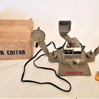 Lot #15  Vintage Mansfield film editing machine - 8 or 16 mm.  Old School!