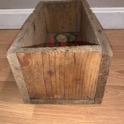 Antique Vintage Wooden Crate Box V. Bambacigno Ripon Special Grower & Shipper