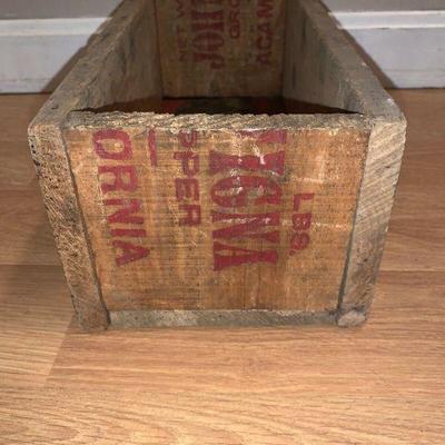 Antique Vintage Wooden Crate Box V. Bambacigno Ripon Special Grower & Shipper