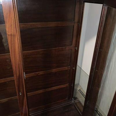 Antique Mahogany Bookcase Bookshelf With shelves