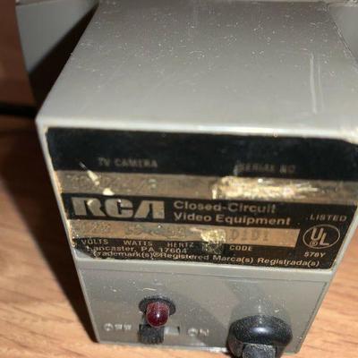 Vintage RCA Closed Circuit Video Equipment TV Camera