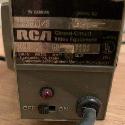 Vintage RCA Closed Circuit Video Equipment TV Camera