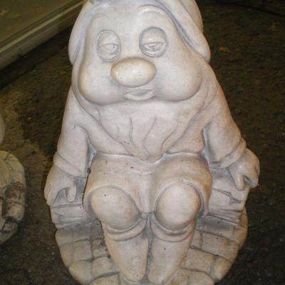 Vintage Cement Dwarf