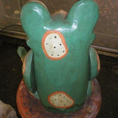 Wooden Jointed Frog