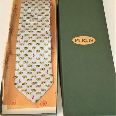 Lot #30  Nola Couture Silk Tie in Perlis Box - Oyster PoBoy theme