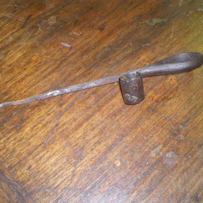 Vintage Wrought  Miners Candlestick