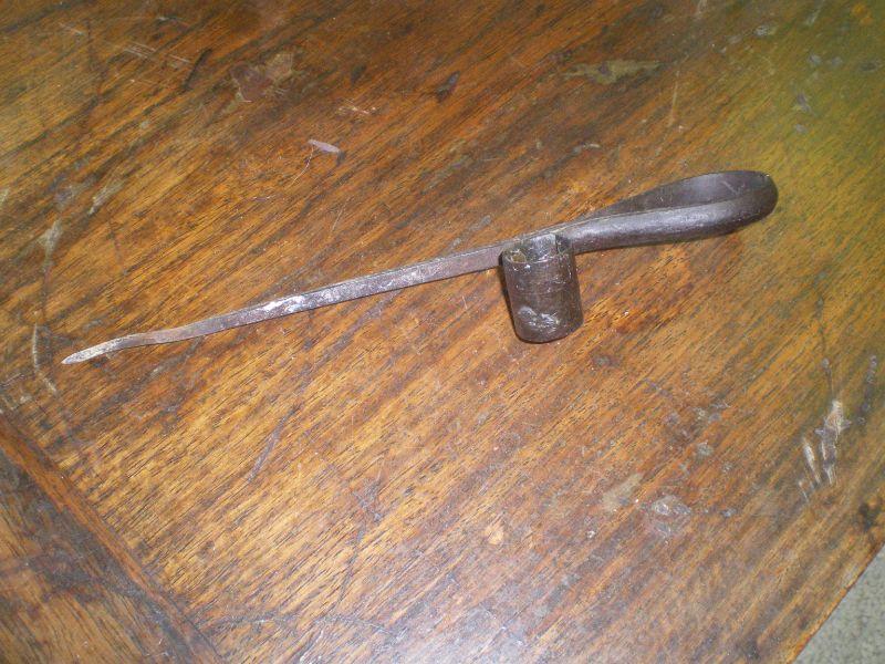 Vintage Wrought Miners Candlestick