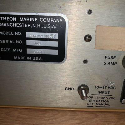 Vintage Raytheon Marine Company Manchester, NH