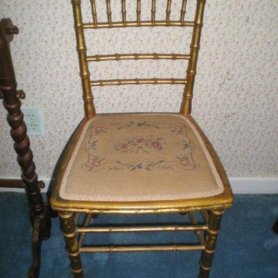 Vintage Needlepoint Chair