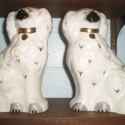 Pair Vintage Dogs