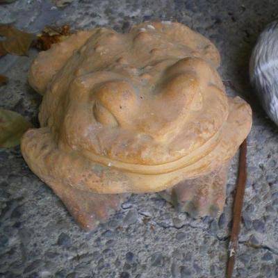 Yard Art Cement Frog