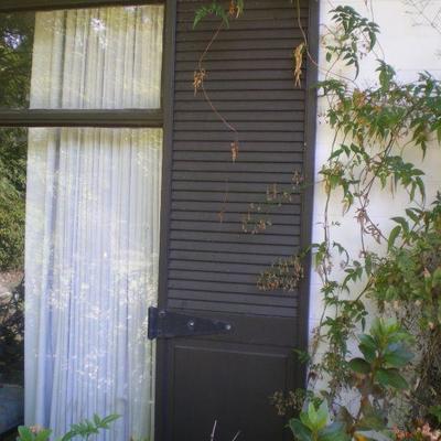 Vintage Outdoor Shutter with Hinge